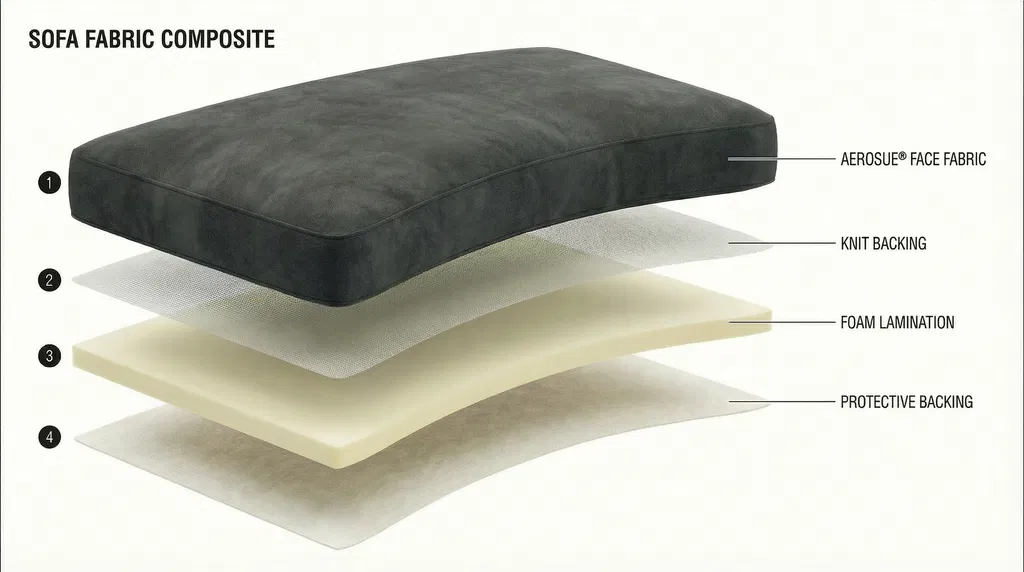 Sofa Fabric Composite - Aerosue™ Face Fabric